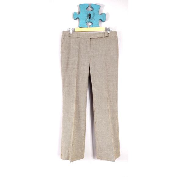 Talbots Signature Flare light brown check wool trouser pant size 10 - Picture 7 of 13